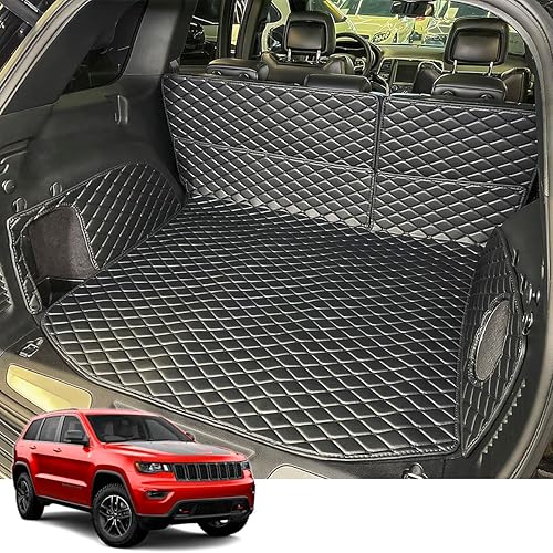 Tapete para maletero y respaldo trasero para Jeep Grand Cherokee 2011-2021, forro de carga antideslizante para todo tipo de clima