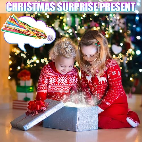 Miniatura 7 de inheming 20 bolas de cometa con serpentinas coloridas bolas de goma para regalos de fiesta de cumpleaños de niños relleno de bolsas de regalo de