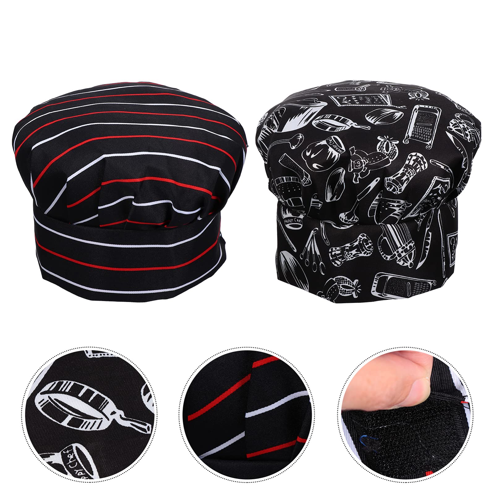 SOIMISS 6 Piezas Sombrero De Cocinero Gorras con Clase Gorra De Cocinero Gorra De Chef De Cocina Gorro De Cocinero Sombrero Alto De Cocinero Tapa De Cocina Parilla Algodón Antiguo