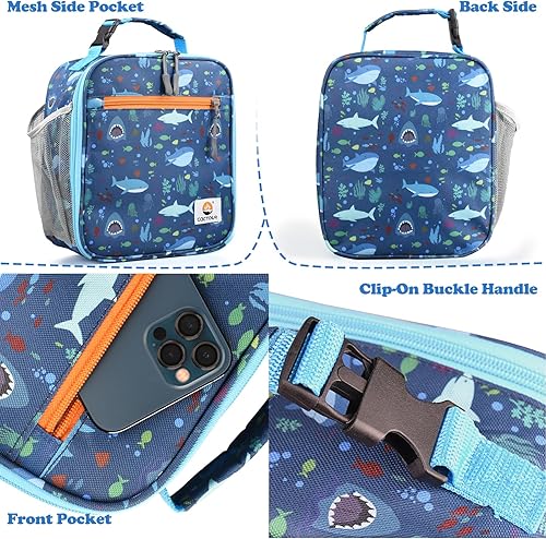 Miniatura 7 de Lonchera para niños, lonchera térmica de alta calidad para niñas y niños, bolsa suave mini hielera térmica reutilizable para el trabajo, escuela,