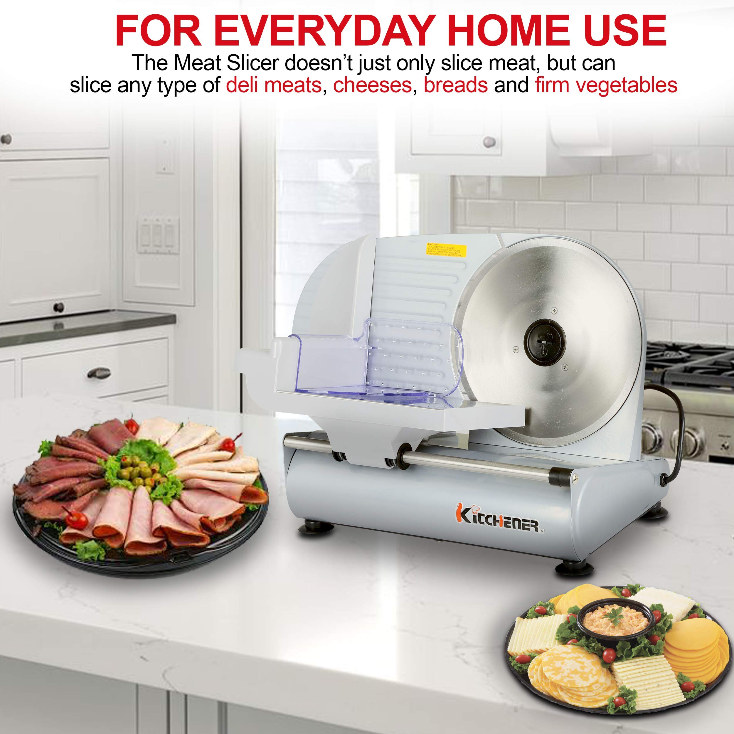 Kitchener Meat Slicer Food Deli Bread Cheese Electric 9inch Stainless