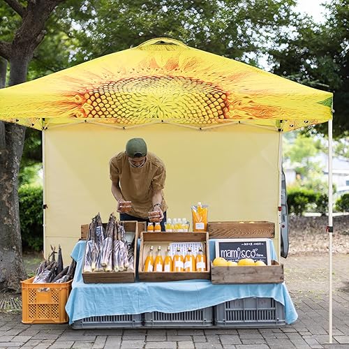 Miniatura 8 de EAGLE PEAK Tienda de campaña desplegable con 1 pared lateral, tienda de campaña para eventos de fácil instalación, sombra para exteriores, bolsa de