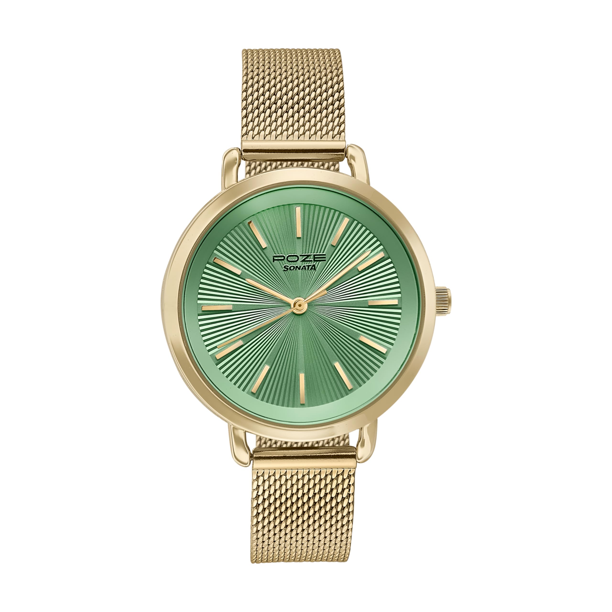 sonata Poze Analog Quartz Green Dial Watch for Women-picture-7