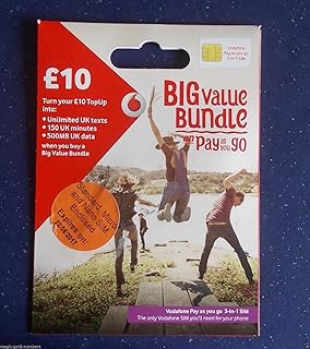 Vodafone 4G Triple Sim PAYG Ultra Big Value Bundles Sim Includes Nano/Micro/Standard SIM - Unlimited Calls, Texts & Data for all Your Mobile Device, Phones, iPads, Tablets, Dongles & all Wifi Device - > MOBILES DIRECTS COMMUNICATIONS LTD