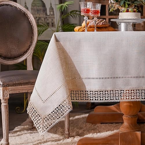 ARTABEL - Manteles de mesa de trabajo cortados con encaje láser troquelado a láser, exquisitos vintage, Shabby Chic para vacaciones, bodas, mesas