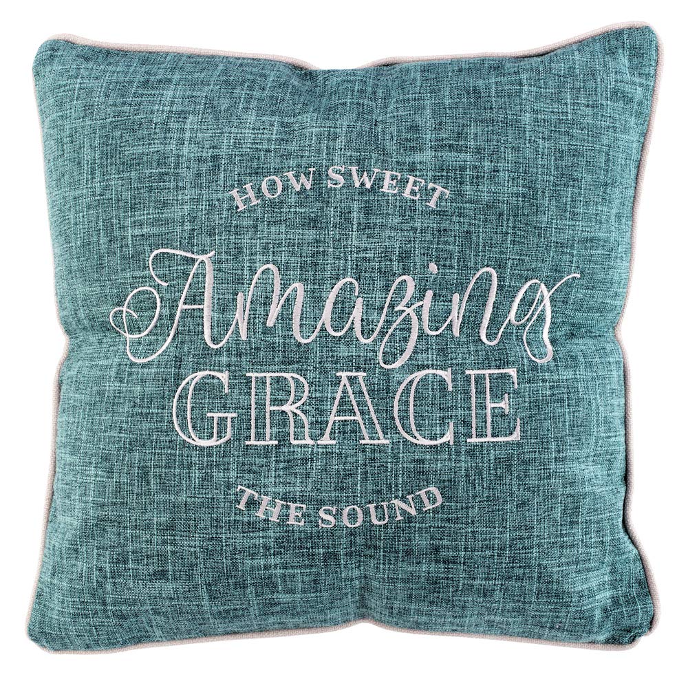 Oreiller brodé Amazing Grace un cadeau chrétien idéal