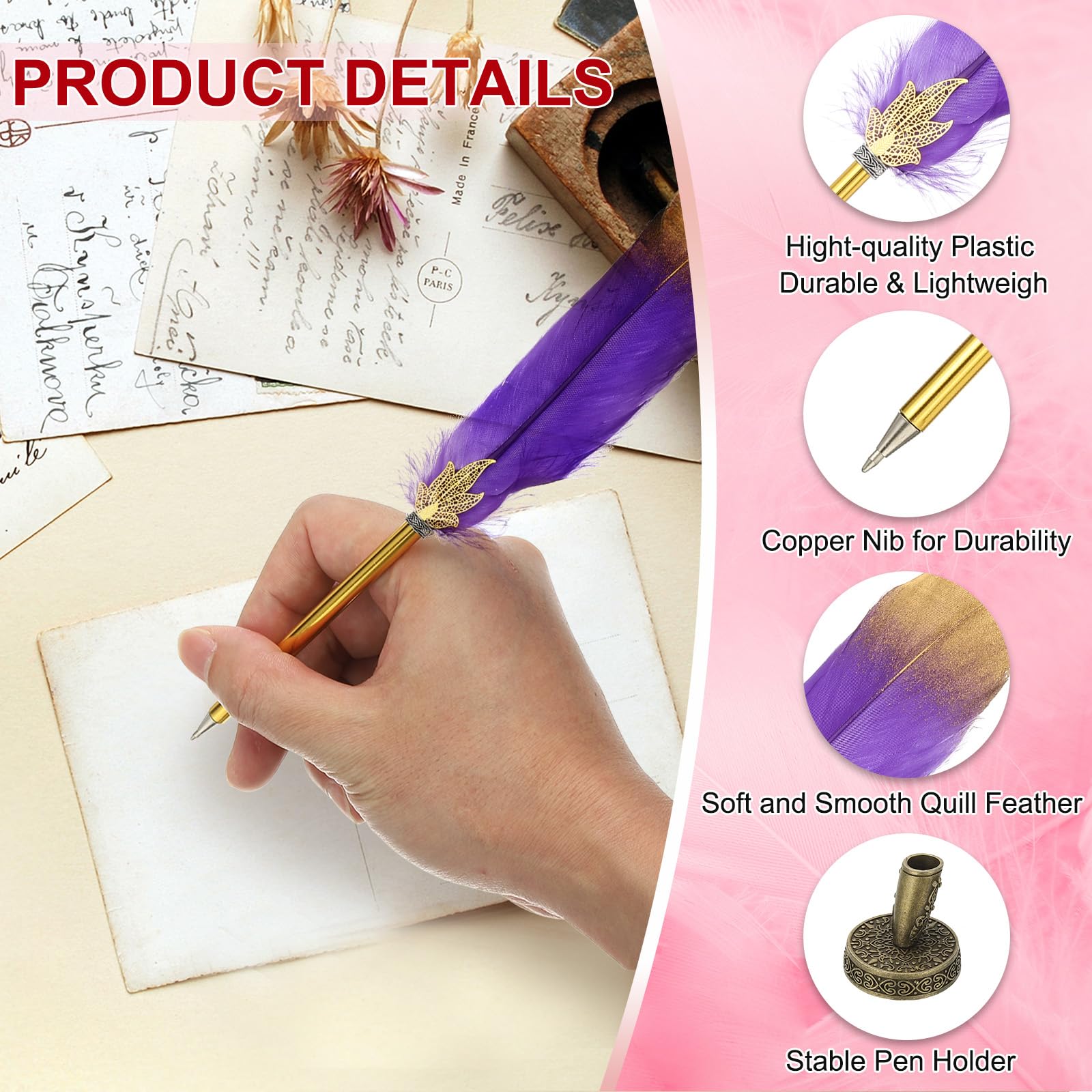 PATIKIL Feather Pen Quill - Image 3