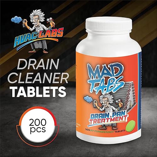 Miniatura 3 de Mad Tabs - 200 tabletas neutralizadoras de condensado para drenaje, limpieza de línea de drenaje de CA, control de daños por agua de la
