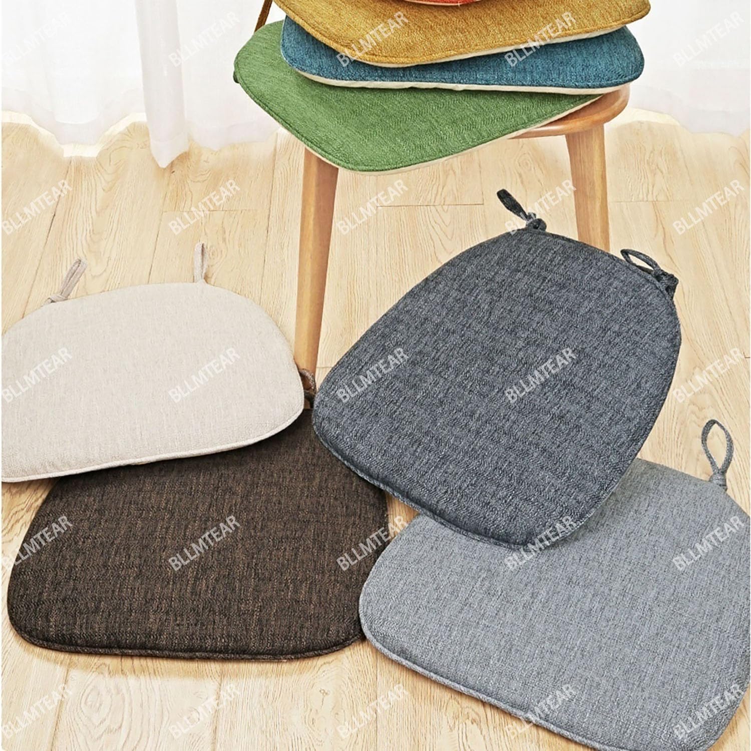 BLLMTEAR Stuhlpolster 4er Set - Rutschfeste Sitzkissen Für Esszimmerstühle