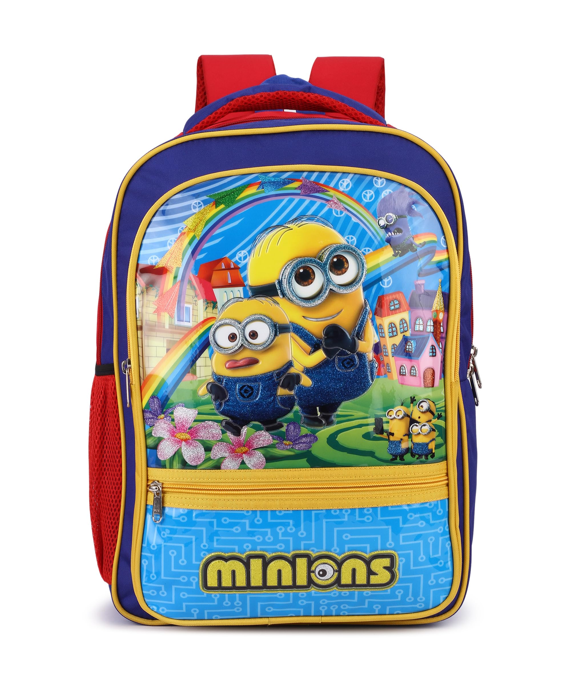 divjot Minion Printed Polyster Fabric with hiquality Padding Stylish School Bag-picture-32