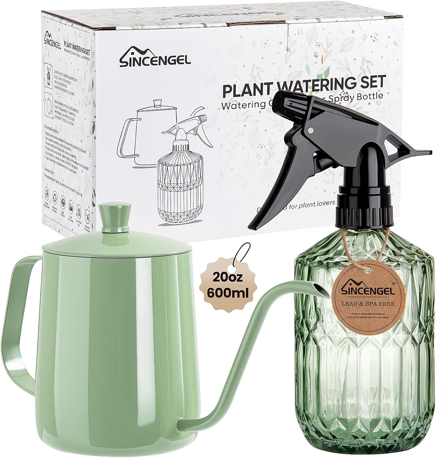 Sincengel Small Watering Can with Long Spout