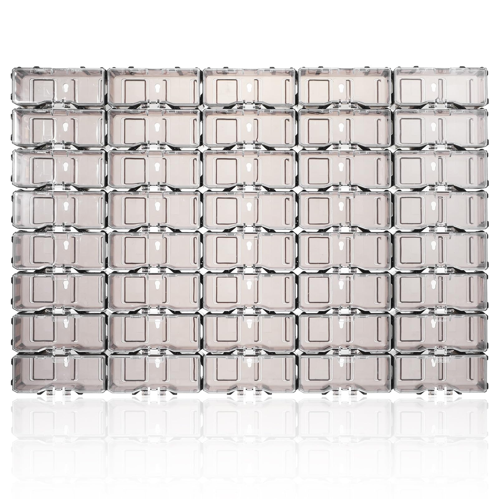 Boîtes de Rangement Élégantes 1/64 Lot de 40 pour Vitrine Voiture Miniature en Plastique Transparent Collection et Exposition de Petites Voitures