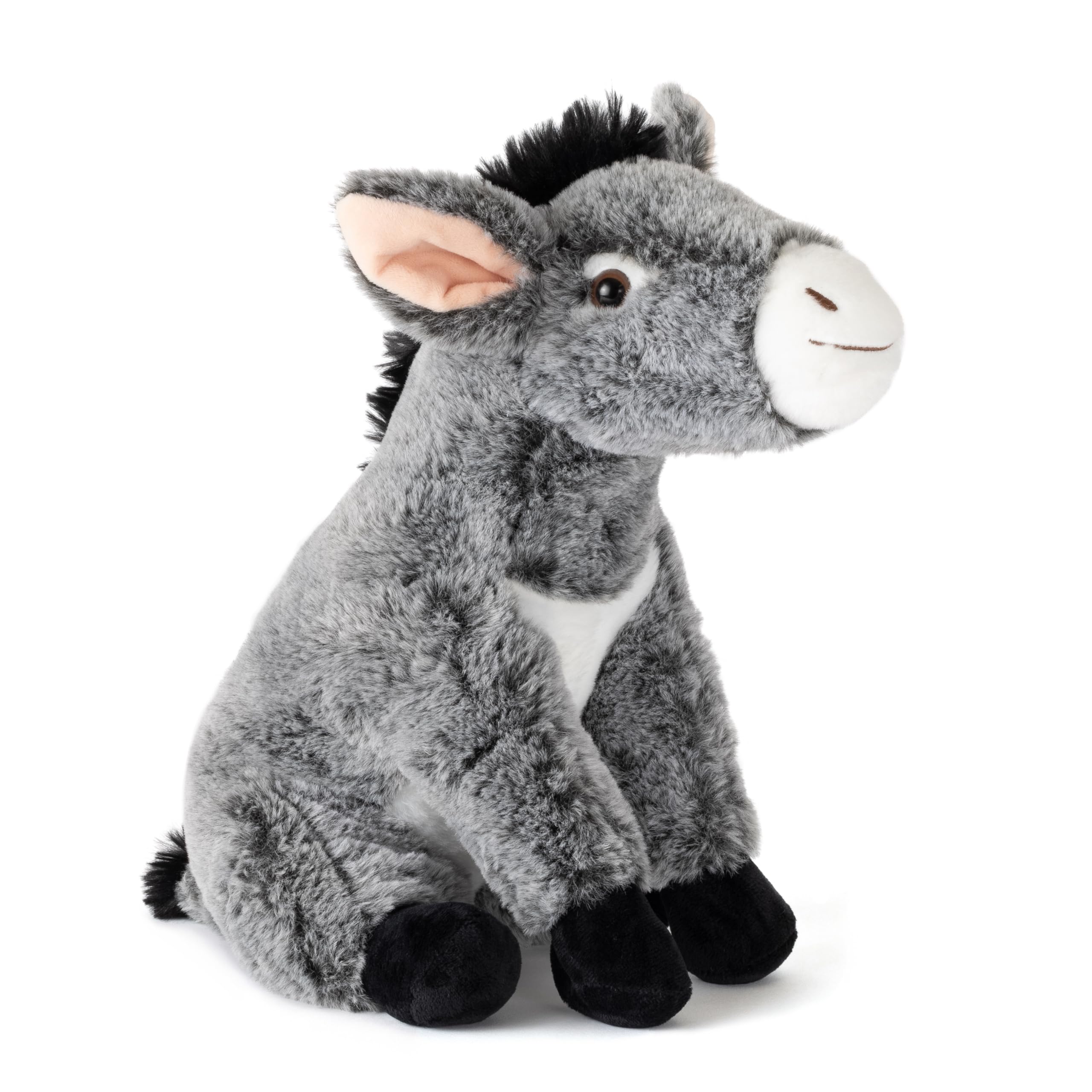 The Petting Zoo Donkey Stuffed Animal Plushie, Gifts for Kids, Wild Onez Farm Animals, Donkey Plush Toy 12 Inches