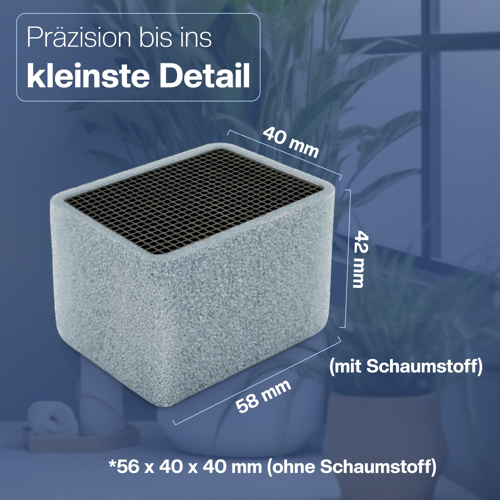 2x Keramikfilter Typ 3 für Geberit AquaClean – ersetzt 147.072.00.1 & 242.999.00.1 – Keramikwabenfilter für Dusch-WC Geruchsabsaugung – kompatibel mit AquaClean Mera, Tuma & Sela