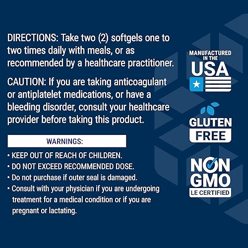 Miniatura 7 de Life Extension Mega EPA/DHA - Promueve la salud del corazón, el cerebro y las articulaciones, sin gluten, sin OMG, 120 cápsulas blandas