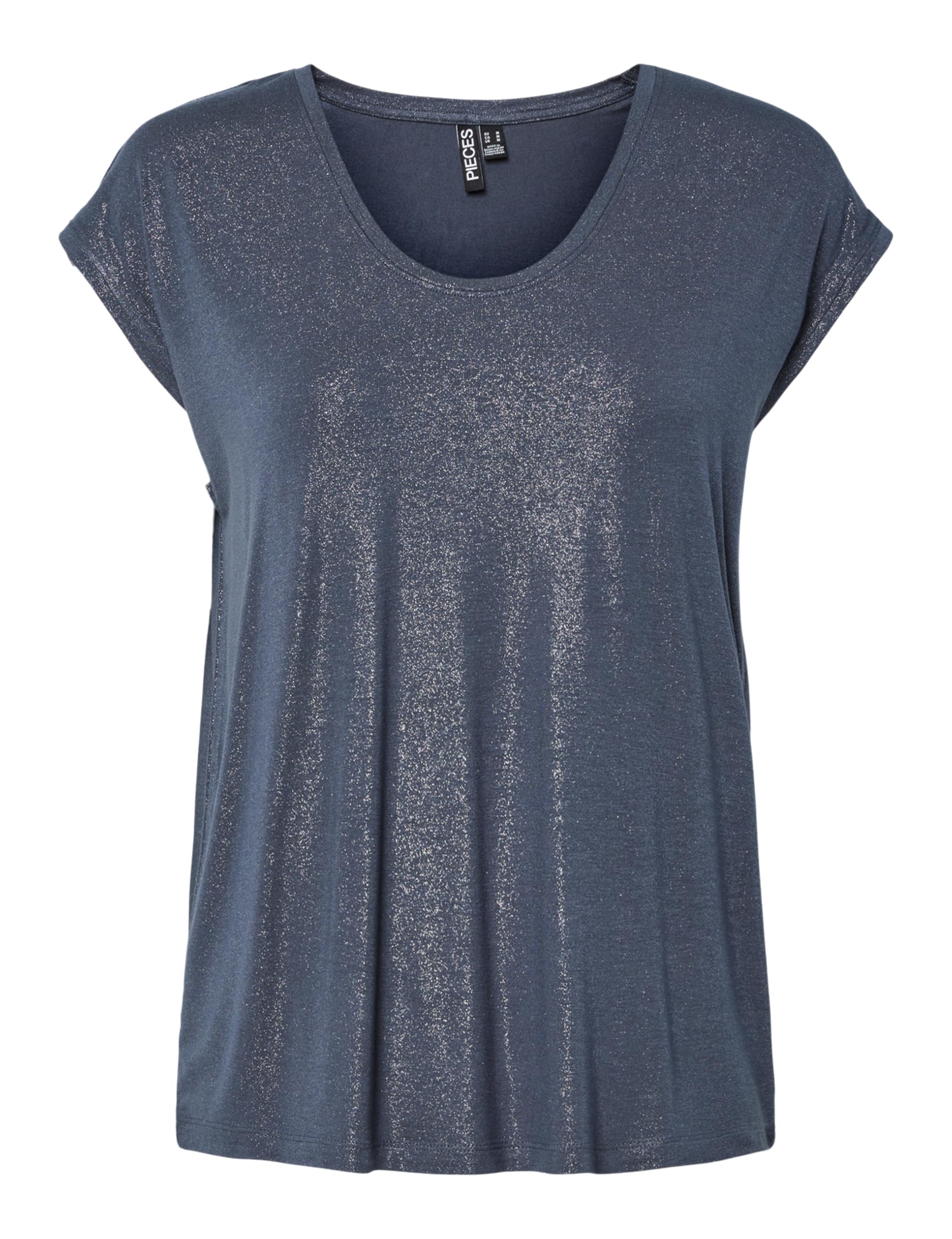 PIECES Damen Pcalice Ss Glitter Tee JRS Noos Bc