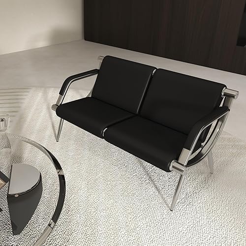 Miniatura 4 de kinbor Sillas de sala de espera para recepción de invitados, recepción del aeropuerto Silla de sala de espera Silla de oficina Sala de oficina Salón