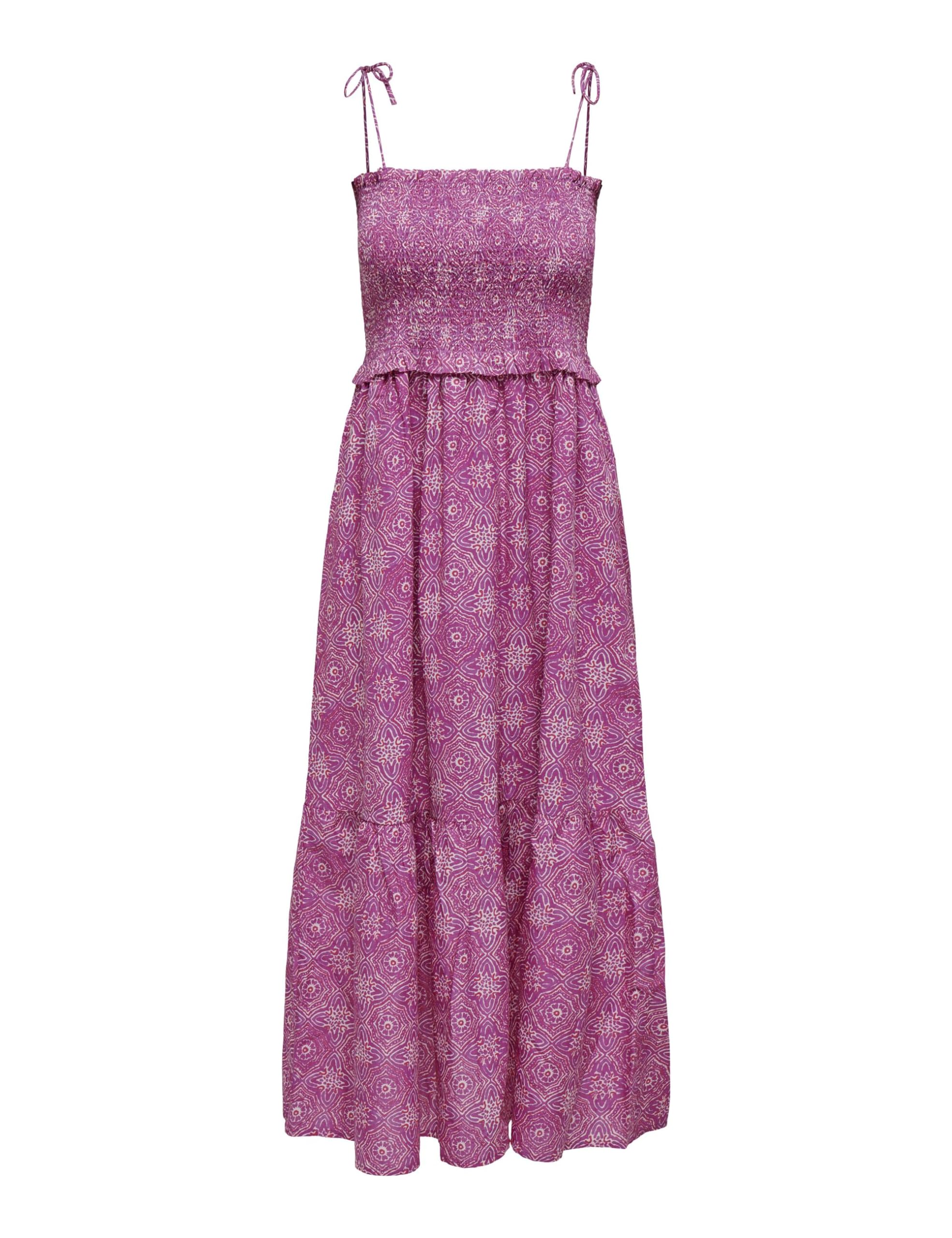 ONLY Women's Onlmiley Strap Smock Midi Dress Ptm Midi Dress, Pink, XS