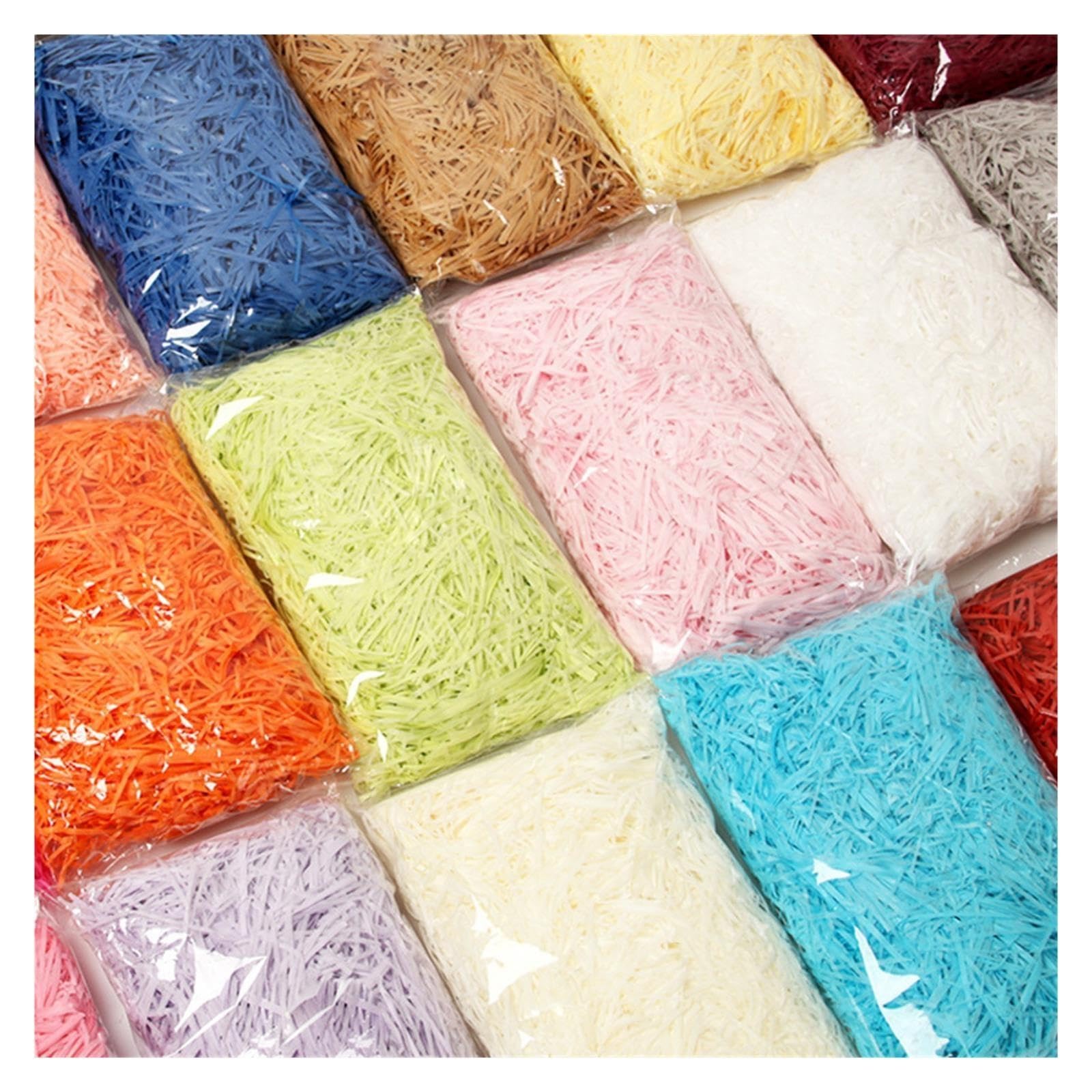Coriandoli Glitterati Carta triturata in rafia da 500/1000 g