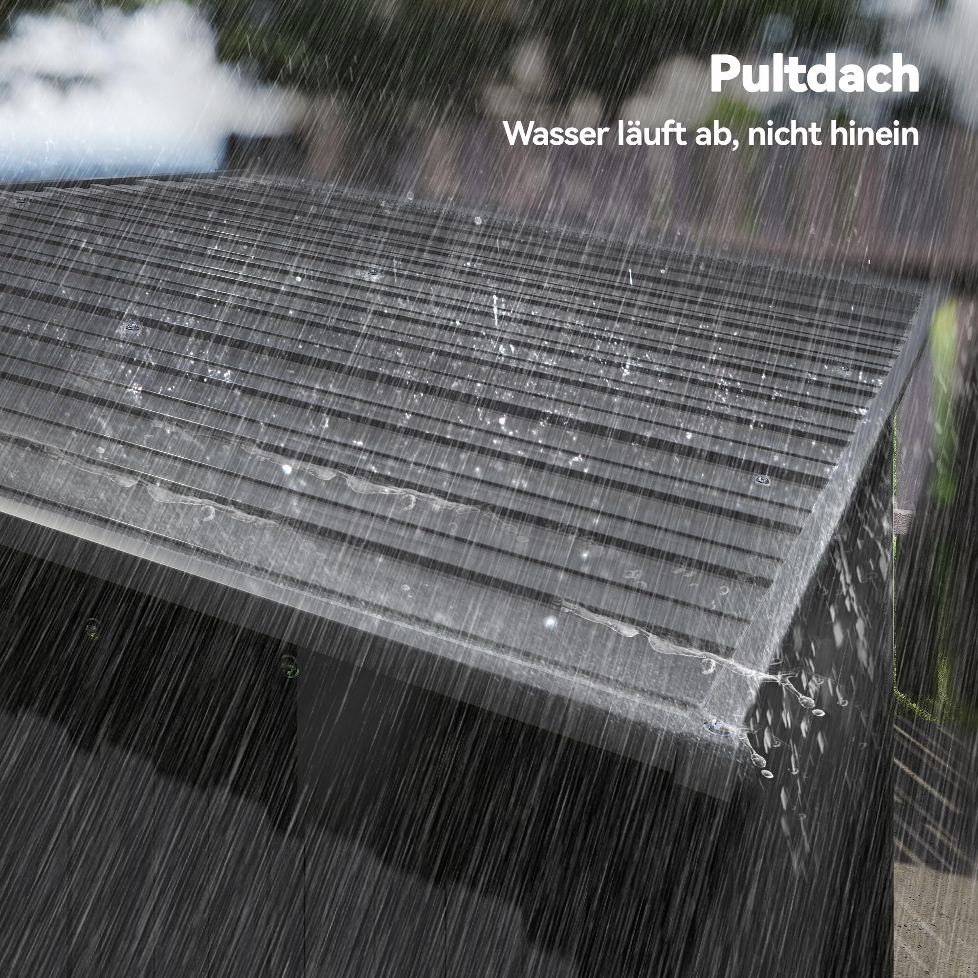 Outsunny Metall Gerätehaus 1,37 m² Müheloser Montage 159 x 106 x 181 cm | Geräteschuppen, Pultdach, Schiebetür, Lüftungen, 2 Paar Handschuhen, Wetterfest, Outdoor Schuppen, Für Hinterhof Garten