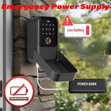 Smart Key Lock Box, TTLock App Control Bluetooth Lock Box for Keys with Code, Fingerprint, Access Card, IP65 Waterproof Shackle/Wall Mount Key Lockbox Safe for Airbnb Realtor Home Office