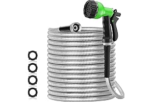 75ft 304 Stainless Steel Garden Hose, Your Yard's Unbeatable Watering Ally