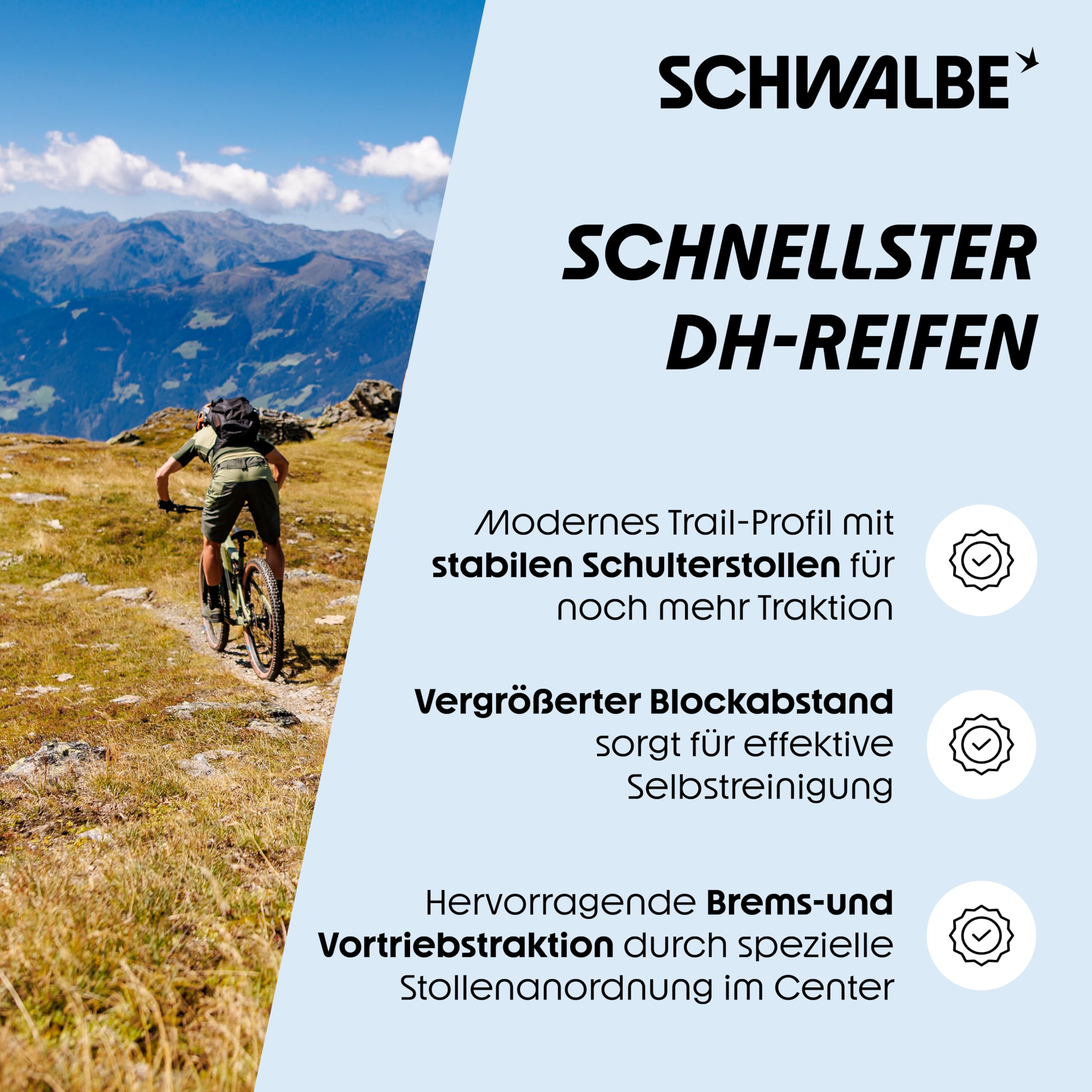 Schwalbe Nobby NIC MTB Fahrradreifen – 26“, 27“, 29“ Zoll – Addix Gummimischung – ideal für Mountainbike, Trail und Enduro – Schwalbe Reifen MTB