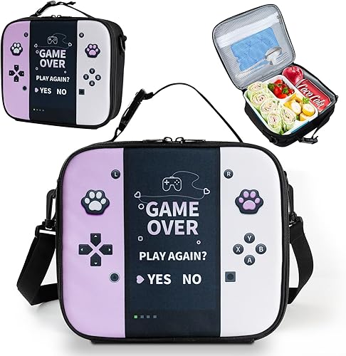 Lonchera con aislamiento Bento para adolescentes y niños, lonchera reutilizable, gran capacidad, portátil, impermeable, a prueba de fugas, con