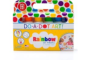 Do A Dot Art! 6-Pack Rainbow Washable Dot Markers for Kids