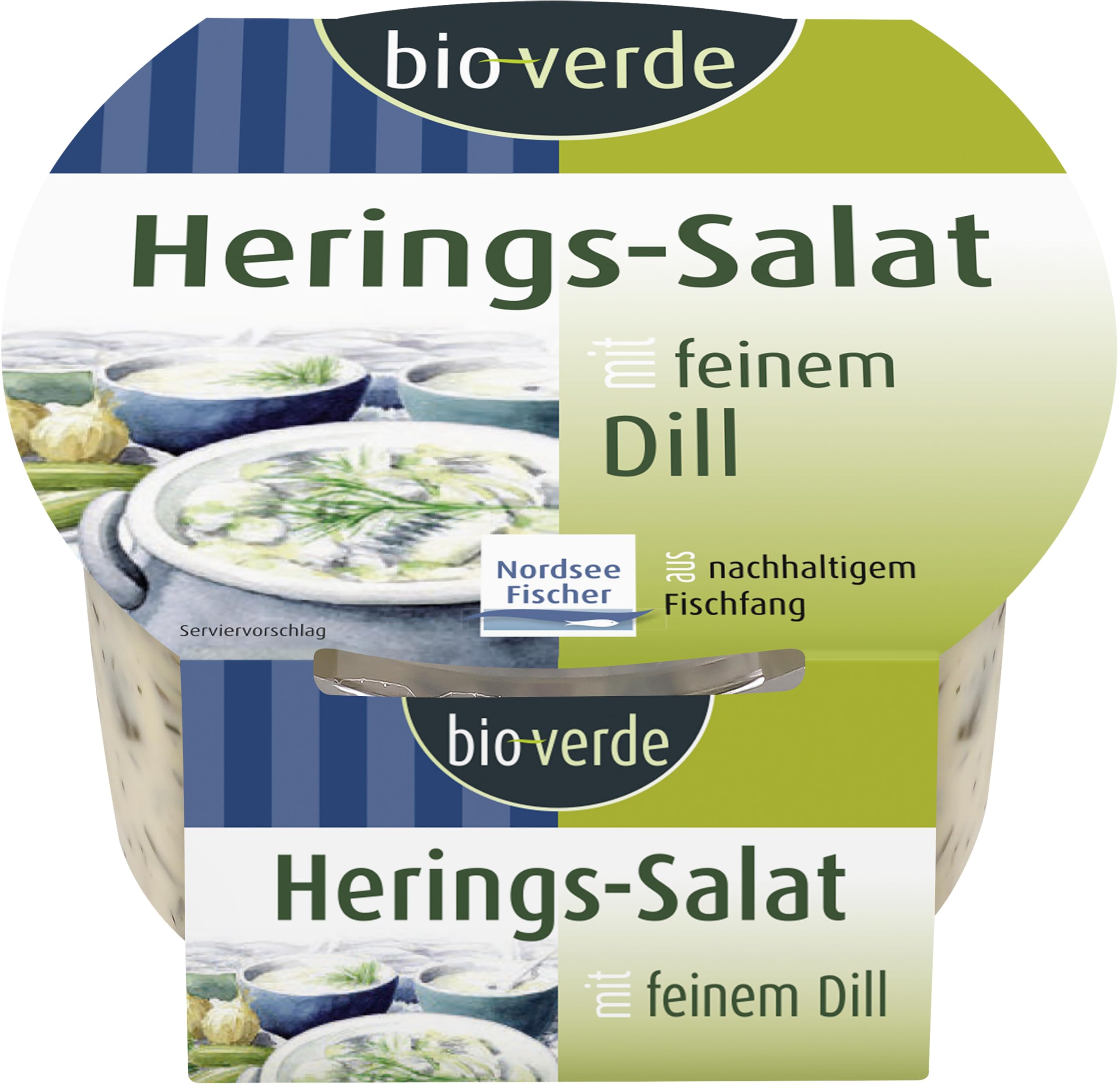Bio Herings-Salat mit feinem Dill 6 x 150 g