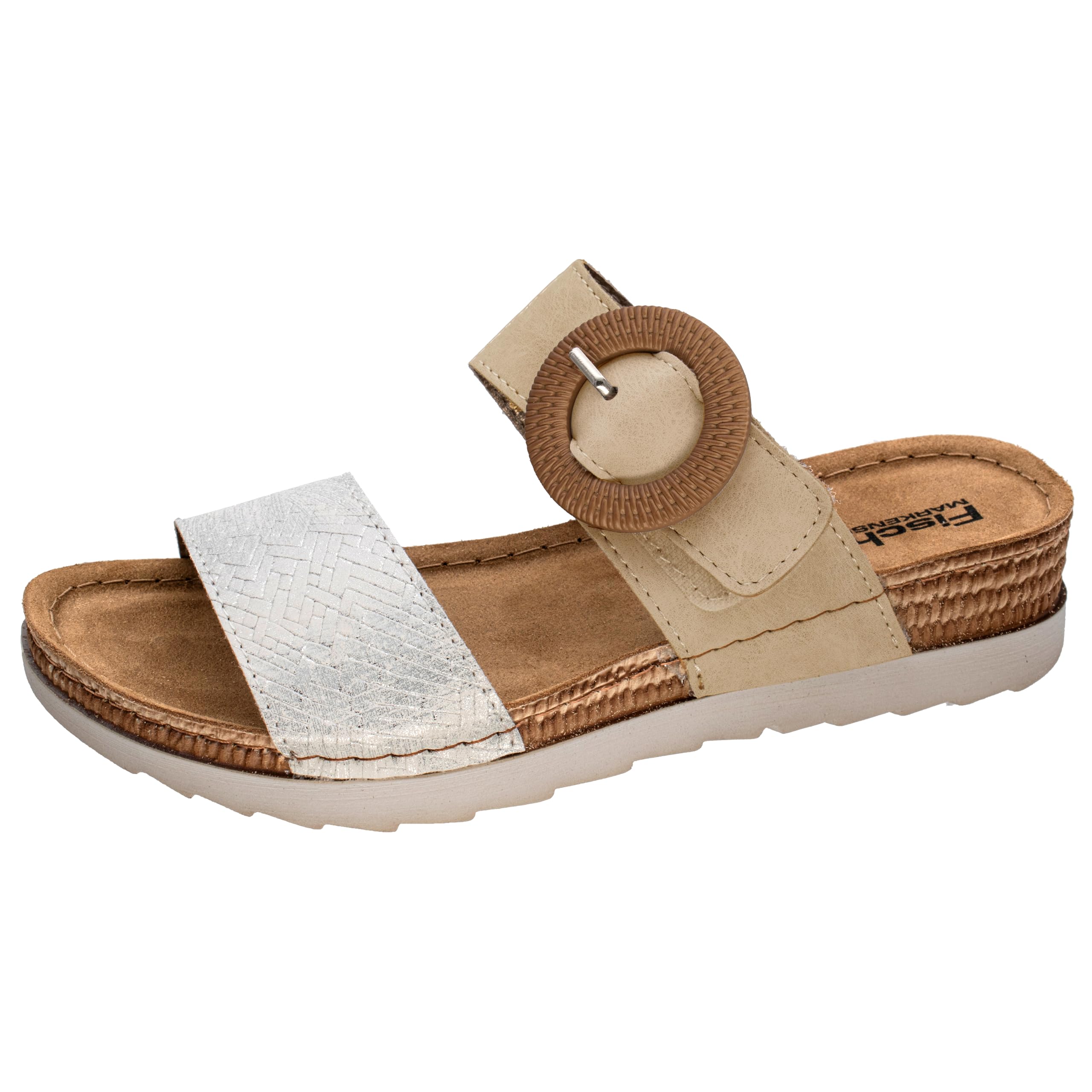 Fischer Women's Ina Flat Slippers, Nut, 36 EU, Nut, 4 UK