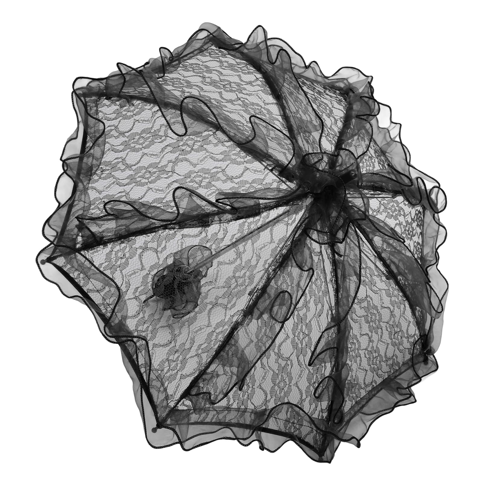 Parapluie Parasol en Dentelle, 23,6 X 22,2 Pouces, Accessoire de Photographie, Parapluie en Dentelle Fait à la Main pour Mariages, Fêtes, Séances de Photographie