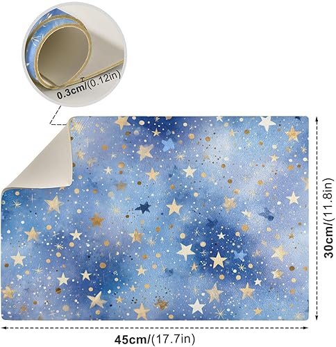 Vista 76 de Tapete de café para cafetera, máquina para cafetera, mesa, tapete absorbente de cuero para secar platos para encimeras de cocina, 18 x 12 pulgadas