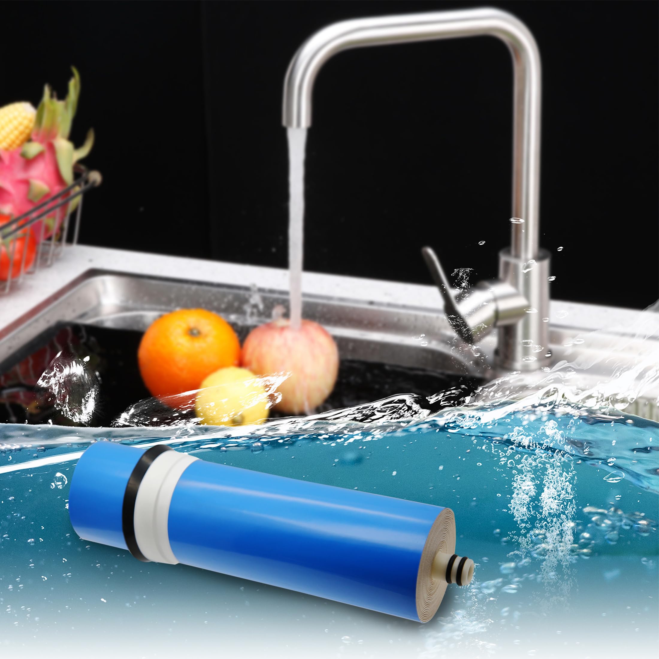 Umkehrosmose 3012–400G Membran Wasserfilter Kartuschen Ersatz 400 GPD RO Membrane Wasserfilter System