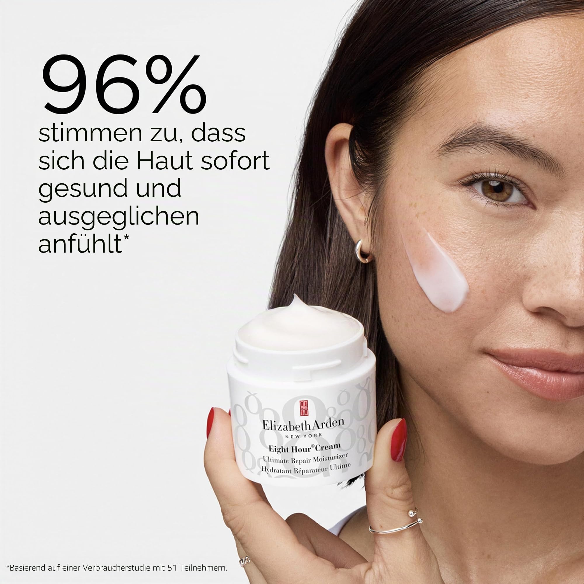 Elizabeth Arden – Eight Hour Cream Ultimate Repair Moisturizer, leichte Gesichtsfeuchtigkeitscreme mit Squalan & Ectoin, tiefenwirksame, langanhaltende Feuchtigkeitsversorgung, 50 ml