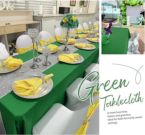 Miniatura 781 de Paquete de 8 manteles redondos blancos de 90 pulgadas, manteles redondos de poliéster lavables para mesa de tela decorativa resistente a