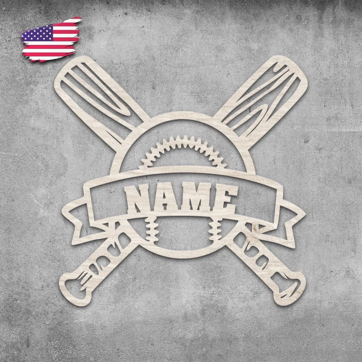 Personalized Baseball LED Night Light Sign, Baseball Decor for Passionate Fans, Custom Baseball Sign with Name, Customizable Room Wall Lamp Decor for a Memorable Experience