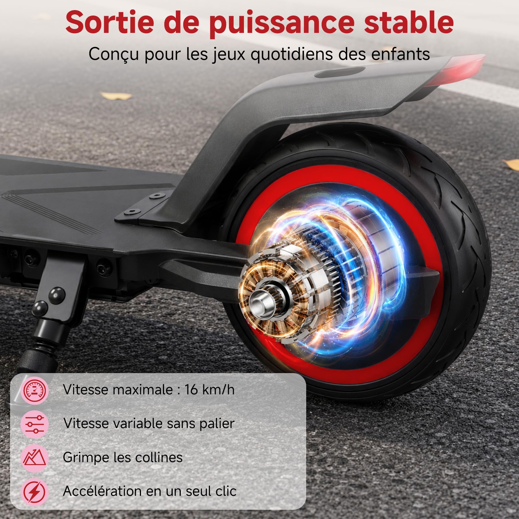 ORYXEARTH Trottinette Electrique Enfant 6-16 Ans, Pliable, Double Frein, Vitesse Max 16 km/h, écran LED lumière, Légère, montée Facile, Trottinette électrique Enfant ado