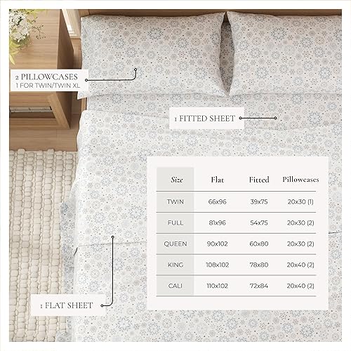 Miniatura 4 de Great Bay Home Juego de sábanas de franela de algodón turco 100 % para el invierno, bajera con gran caída lateral, suaves, para tener una cama