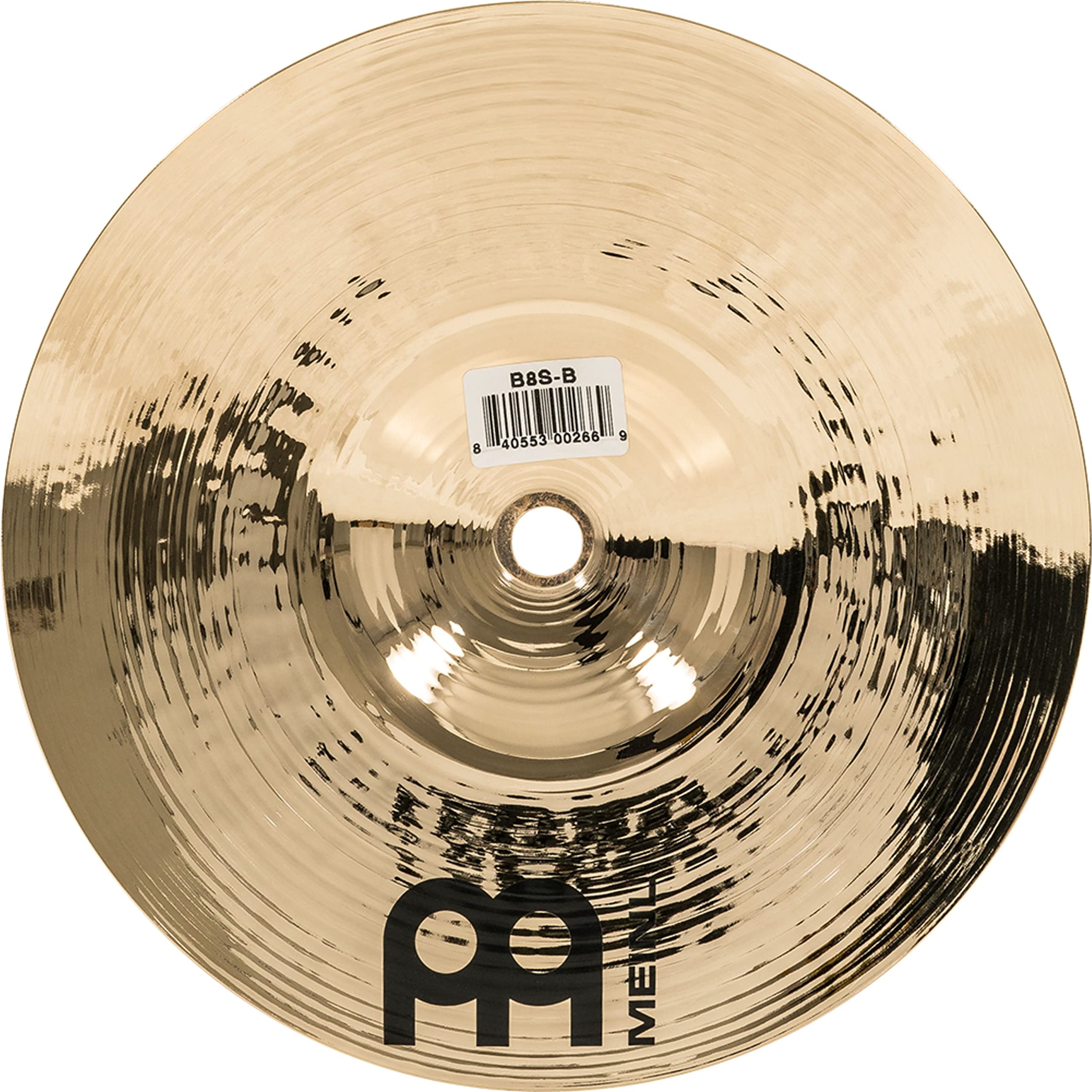 Meinl Cymbals Byzance Brilliant Splash 8 Zoll (Video) Schlagzeug Becken (20,32cm) B20 Bronze, Brilliantes Finish (B8S-B)