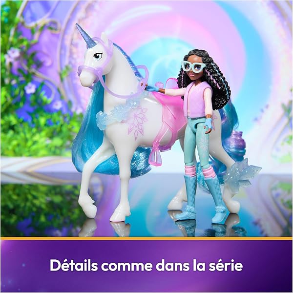 Unicorn Academy - L'Ecole des Licornes - Licorne Glacier + Poupée Layla - Licorne, Poupée Et Accessoires À Collectionner - Jouets Inspirés De La Série L'Ecole des Licornes - Jouet Enfant 4 Ans Et + - 3