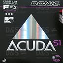 DONIC Acuda S1 Table Tennis Rubber, Colour - Black gallery image