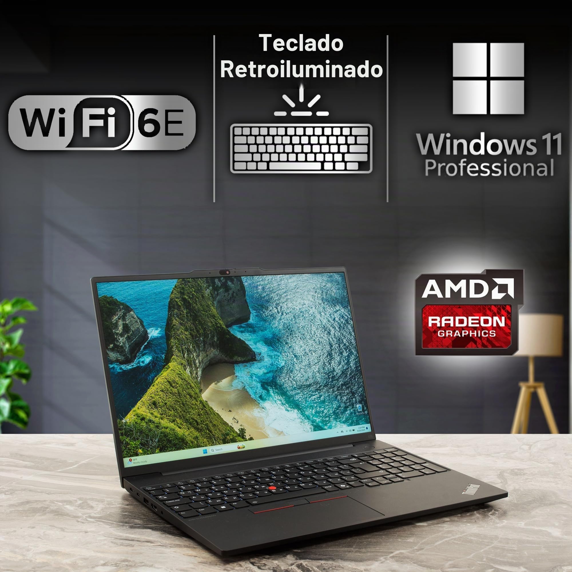Lenovo ThinkPad E16 Gen 2, FHD + tela sensível ao toque de 16