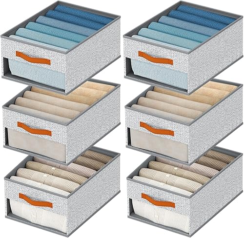Miniatura 43 de Organizadores de armario y almacenamiento Homsorout - Juego de 8 contenedores de almacenamiento con cestas para organización Organizador de armario