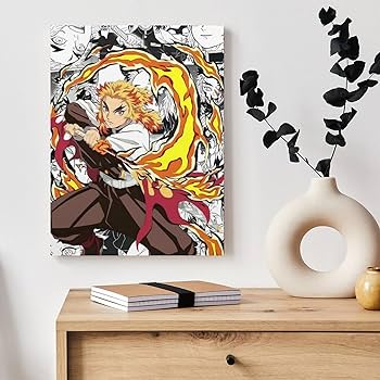 Amazon.co.jp: アートパネル 鬼滅の刃 炎柱 煉獄杏寿郎 装飾画 30x40cm