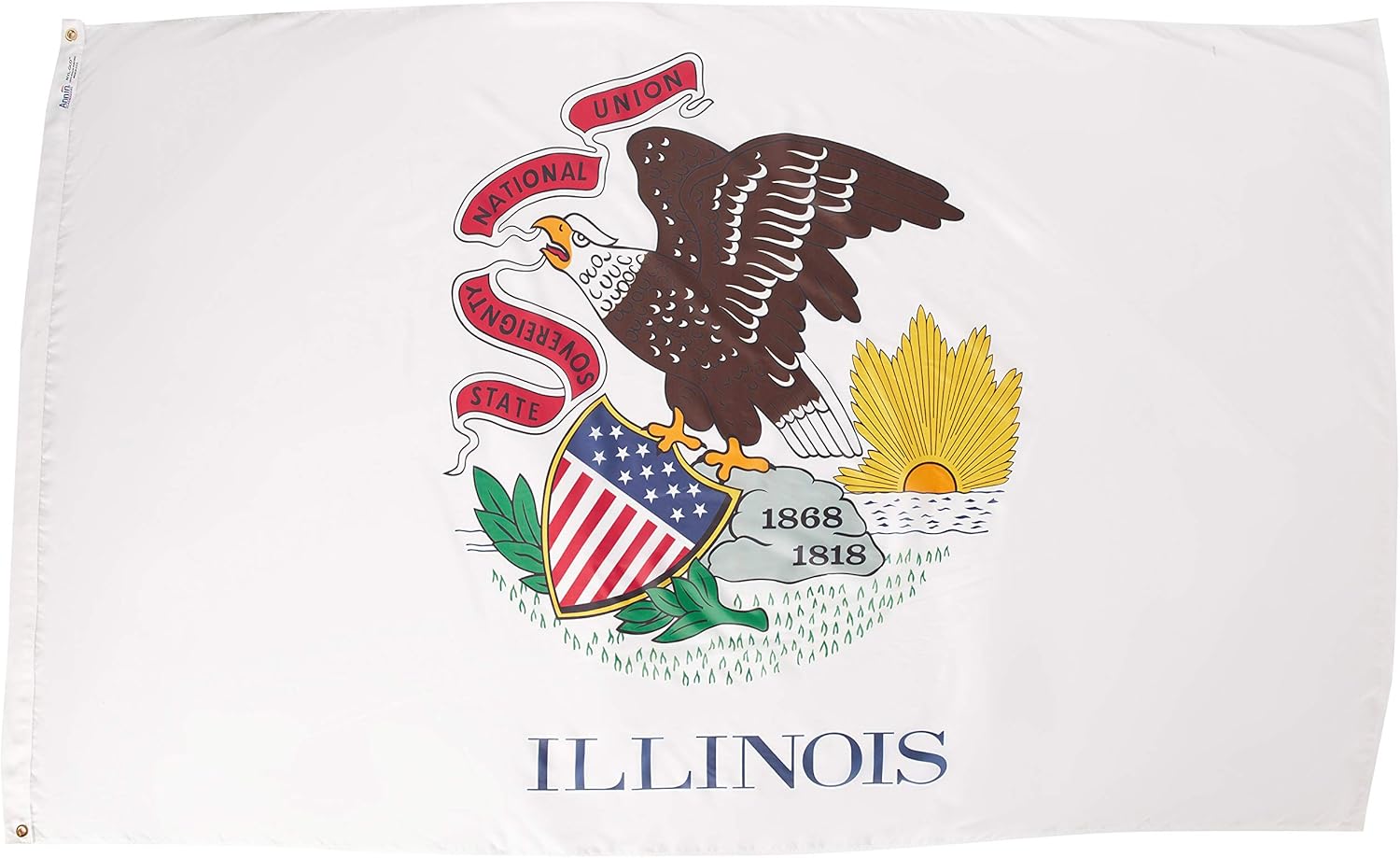 Annin Flagmakers Illinios State Flag USA-Made to Official State Design Specifications, 3 x 5 Feet (141460)