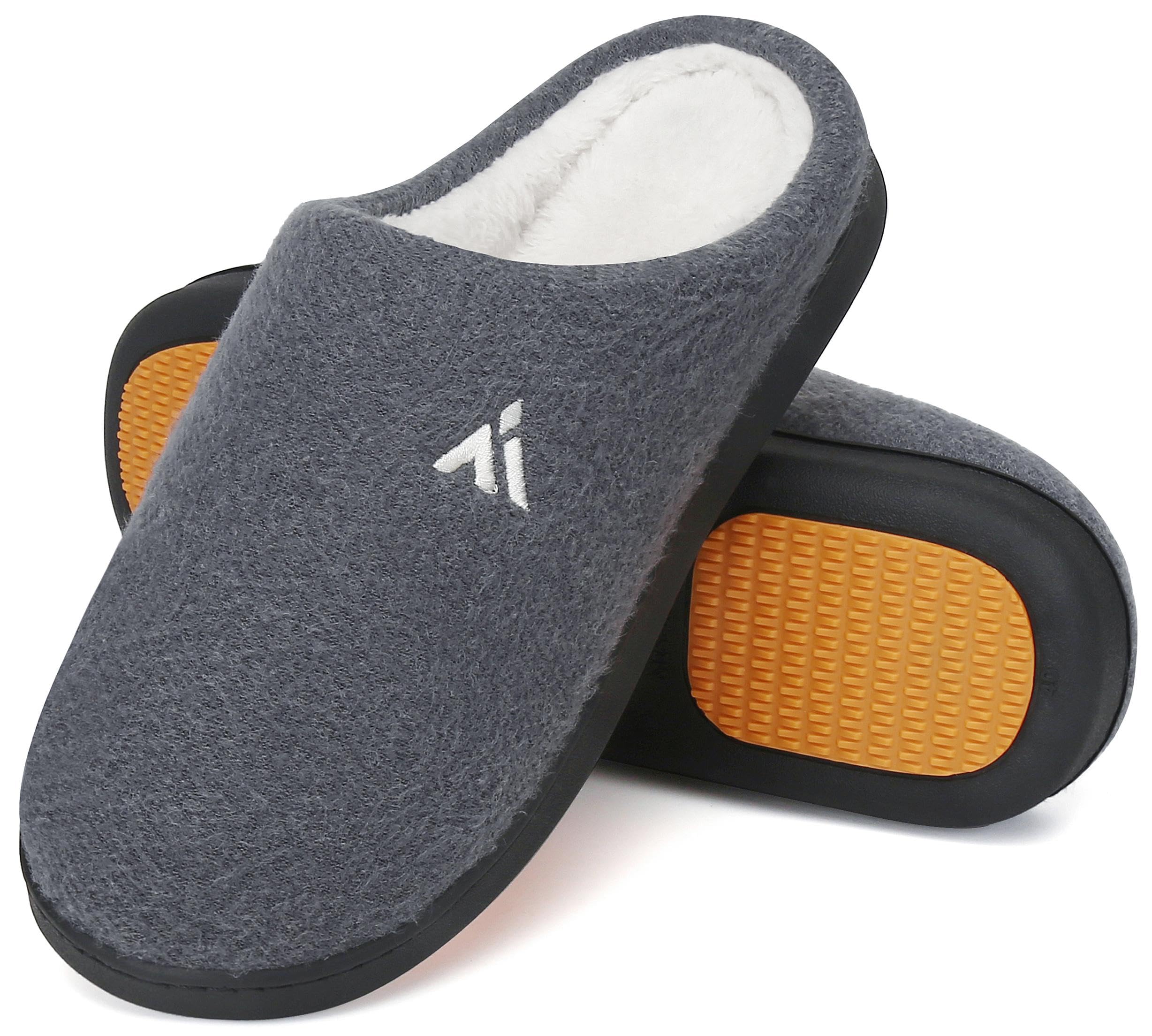 Mishansha Pantofole Casa Uomo Donna Schiuma di Memoria Caldo Inverno Ciabatte, Gr.36-49