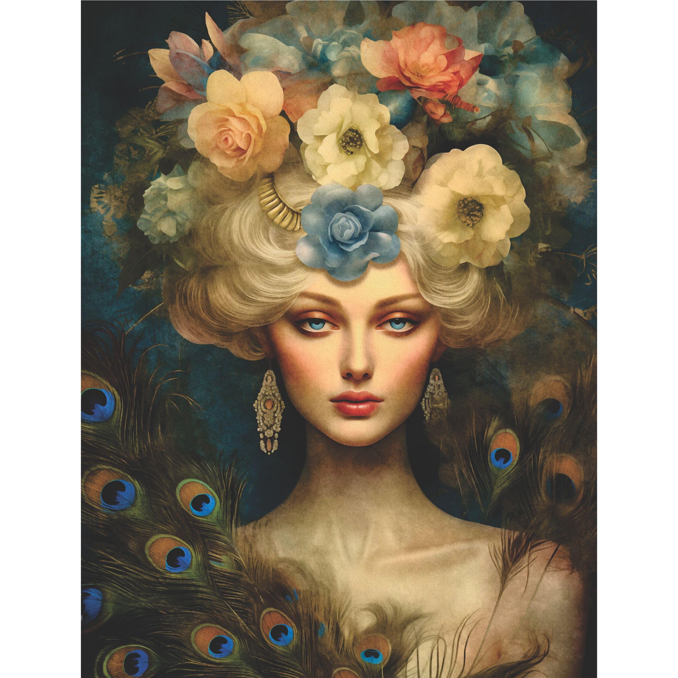 Papier De Riz Beauté Africaine, 29 X 40cm (1pc) - Pour Meubles Poster Craft Decoupage By CRAFT KREATIVELY