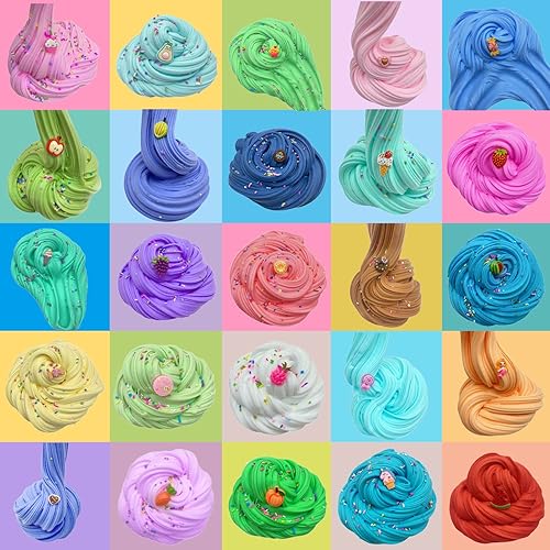 Miniatura 3 de Paquete de 45 kits de slime para niñas y niños, súper suave y antiadherente, recuerdo de fiesta para niños, juego de manualidades para niños con 45