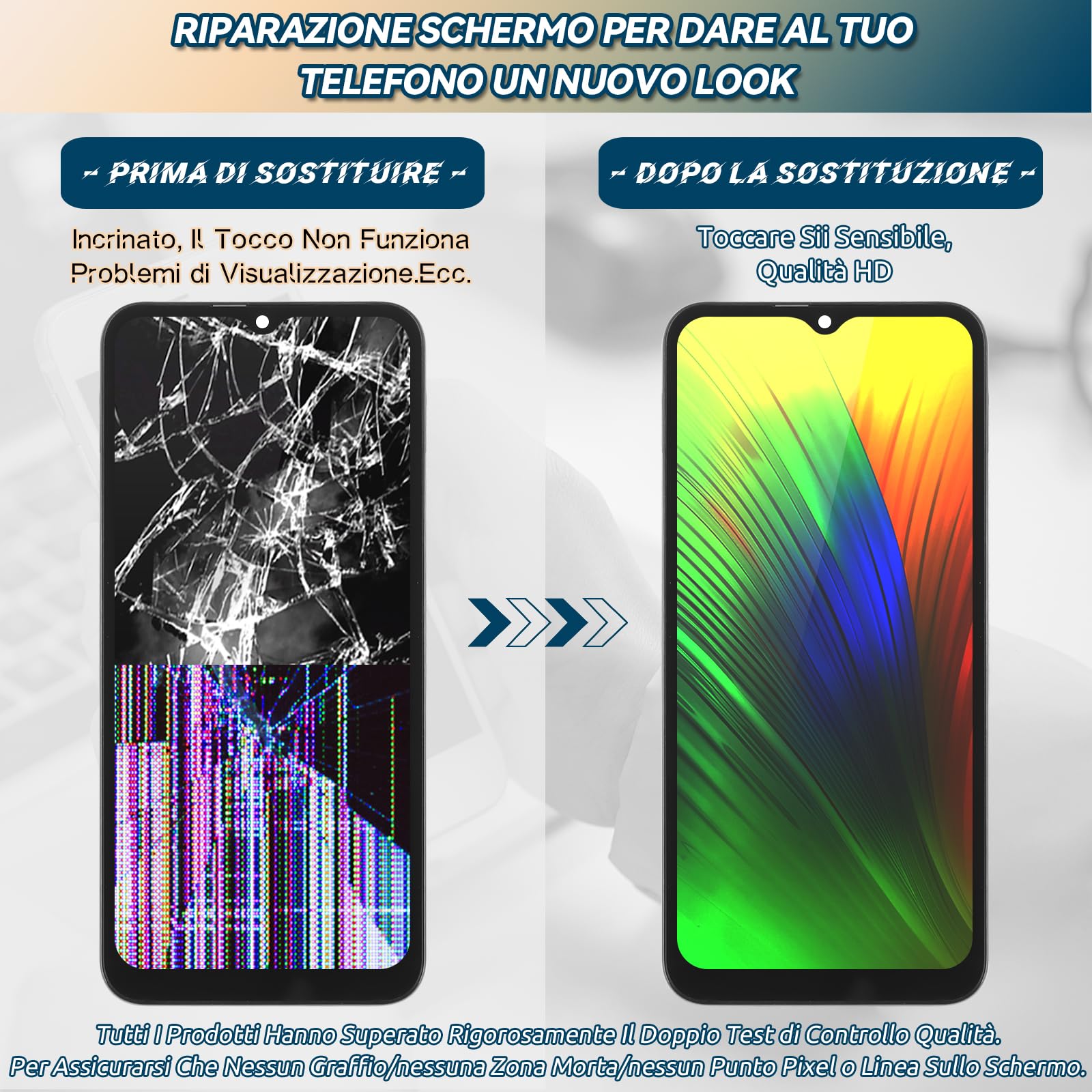 RongZy LCD Schermo per Samsung Galaxy A25 5G Display di Ricambio Touch Screen Digitizer Parti di Riparazione per Samsung Galaxy A25 5G A256B LCD Display con Strumenti(Nero con Cornice, 6.5")